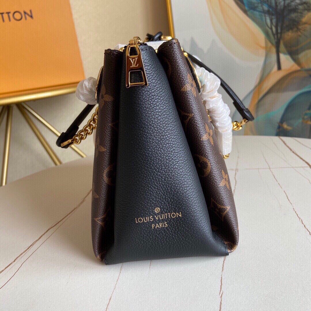 Original Copy Louis Vuitton M43775 Surene BB Monogram Coated Canvas and Grained Calf Leather