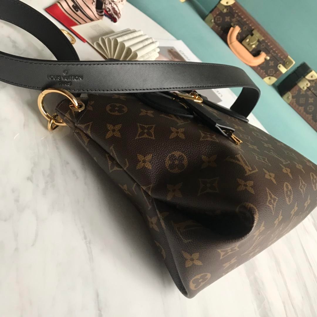 Best Price Louis Vuitton M44351 Flower Zipped Tote BB Monogram Coated Canvas