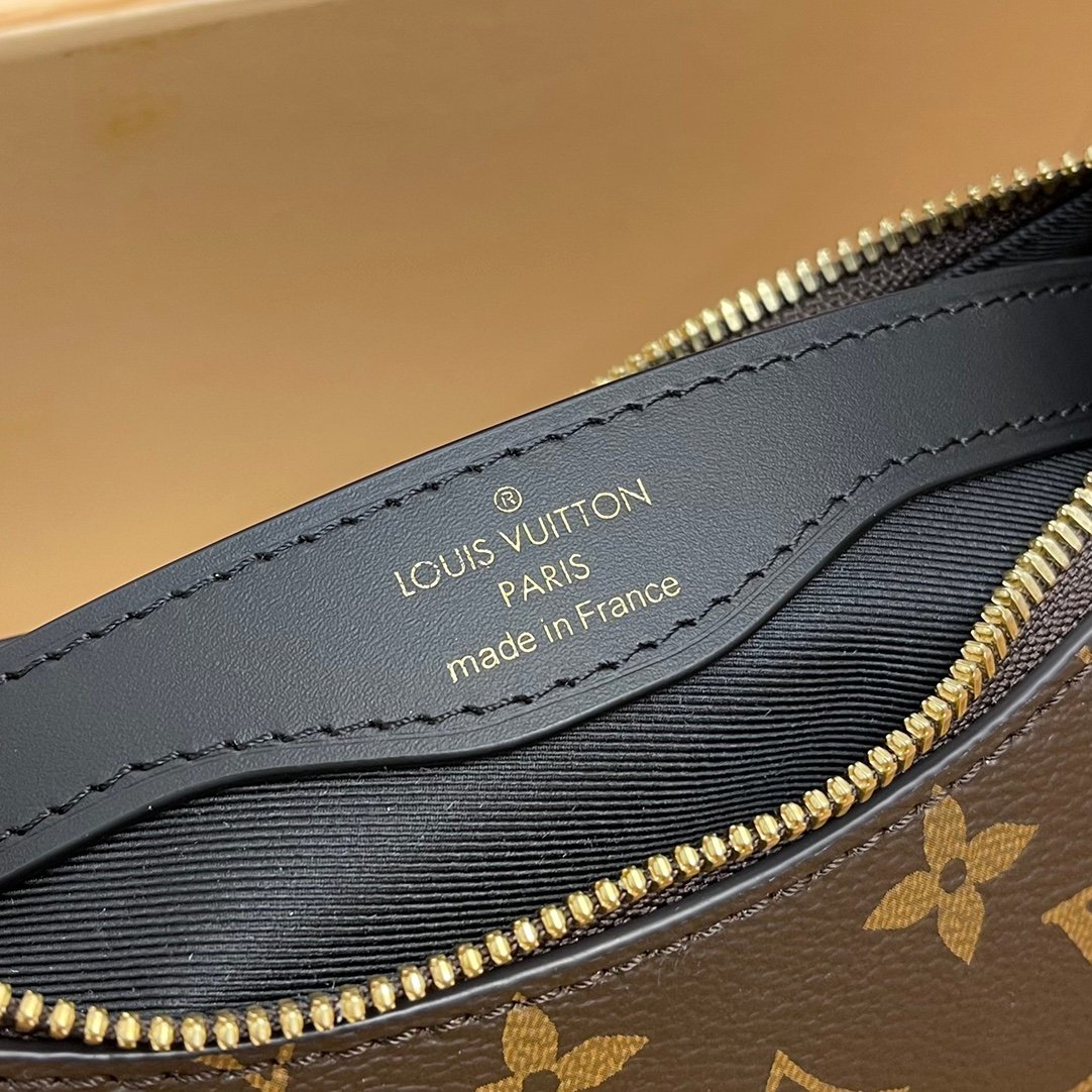 Louis Vuitton 2022 New Boulogne Handbag Monogram Coated Canvas Black M45831