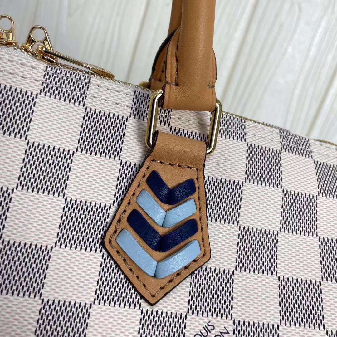 Good Price Louis Vuitton Speedy Bandouliere 30 Damier Azur Canvas Tote N50054 For Womens Replica