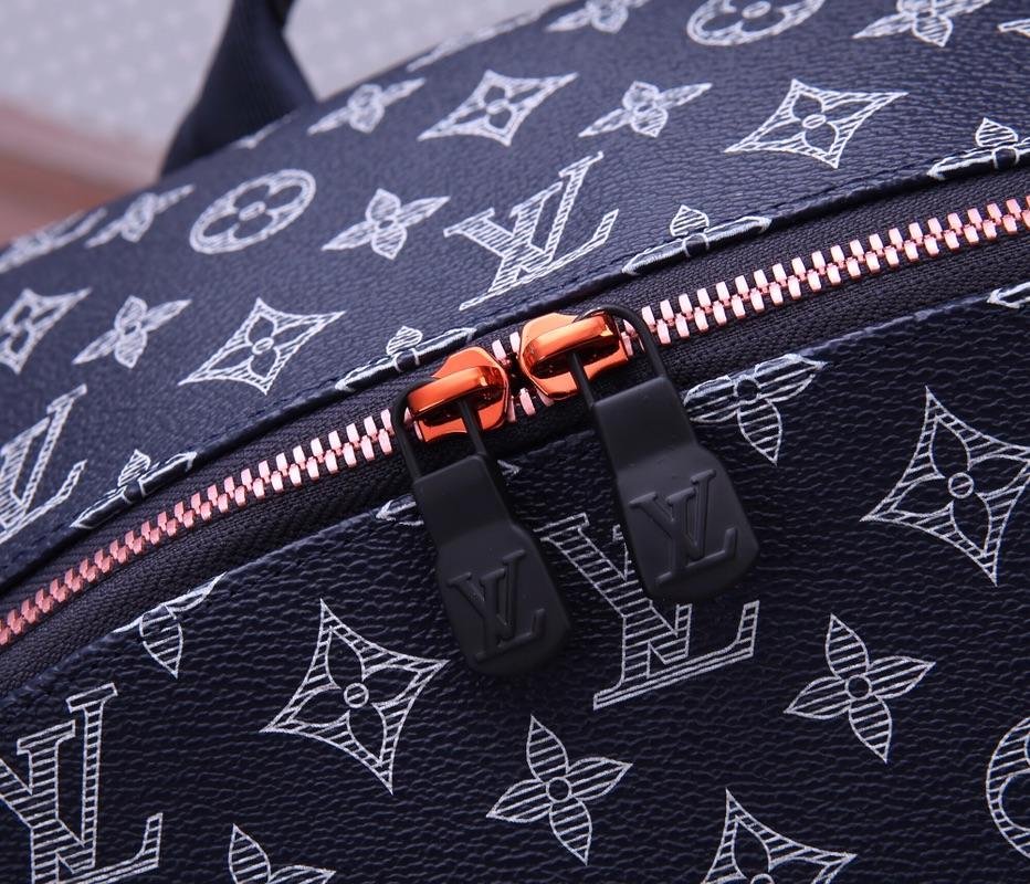Louis Vuitton M43676 Apollo Men Backpack Monogram Eclipse Coated Canvas