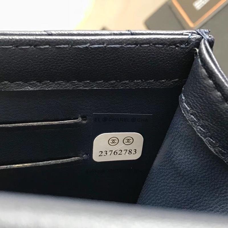 Chanel Phone Bag With Gold Tone Blue
