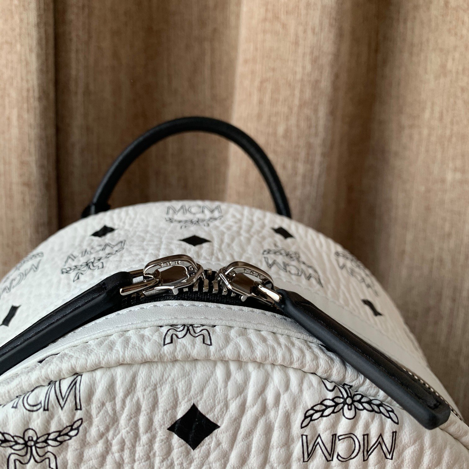 MCM Stark Backpack in Visetos White