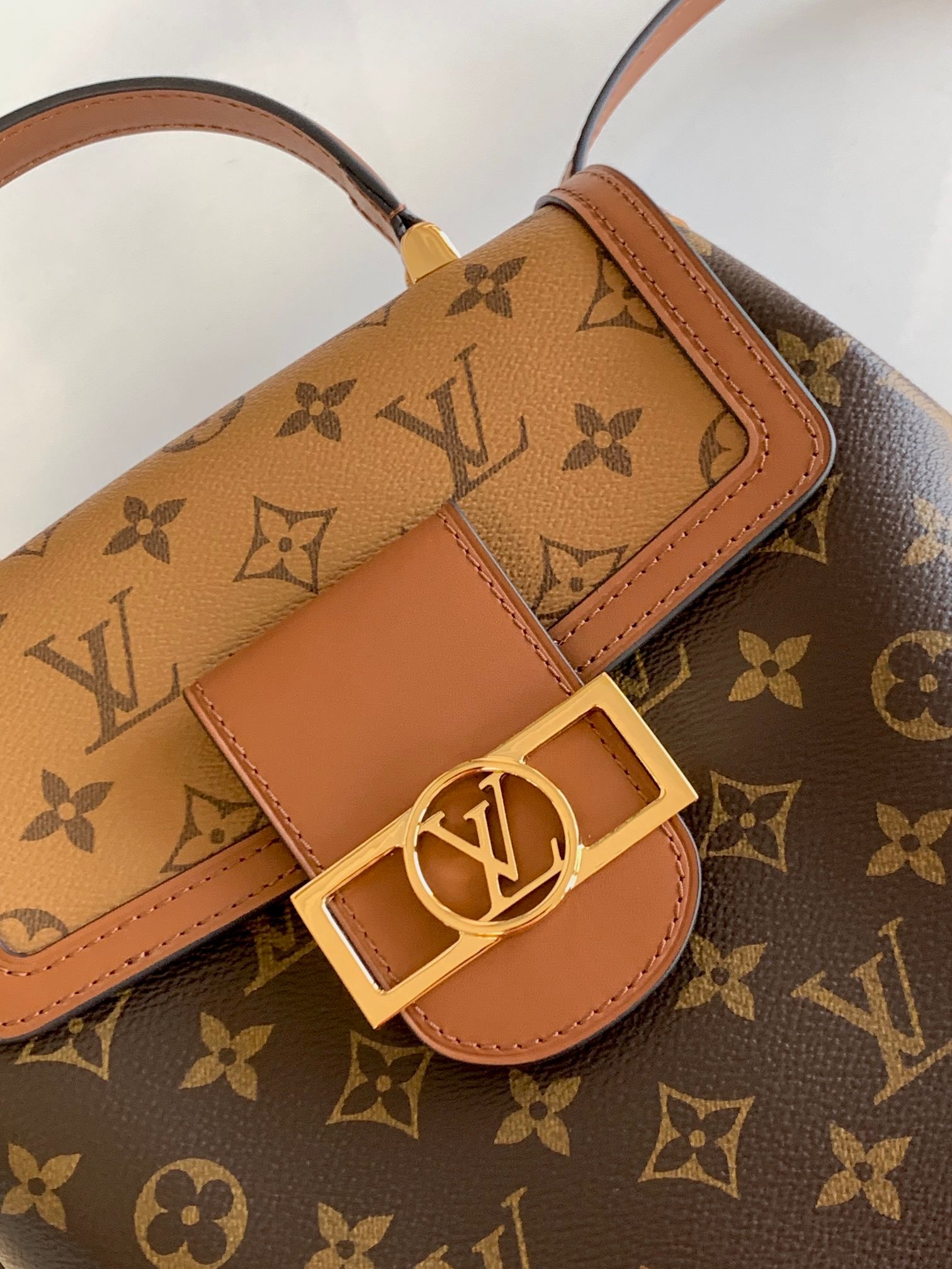Louis Vuitton M45142 Dauphine Backpack PM Monogram Reverse