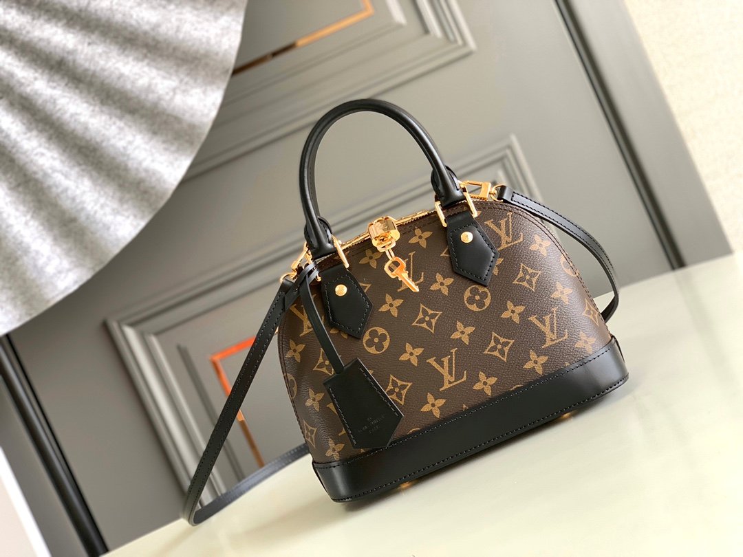Louis Vuitton Alma BB Handbag Monogram Coated Canvas M53152