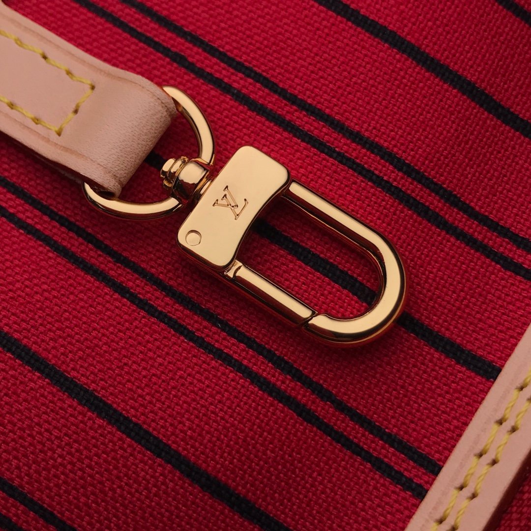 Louis Vuitton M41177 Neverfull MM Monogram Coated Canvas Cherry