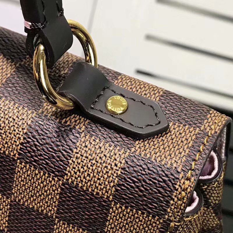 Cheap Louis Vuitton N64417 Bond Street Damier Ebene and Taurillon Leather Magnolia