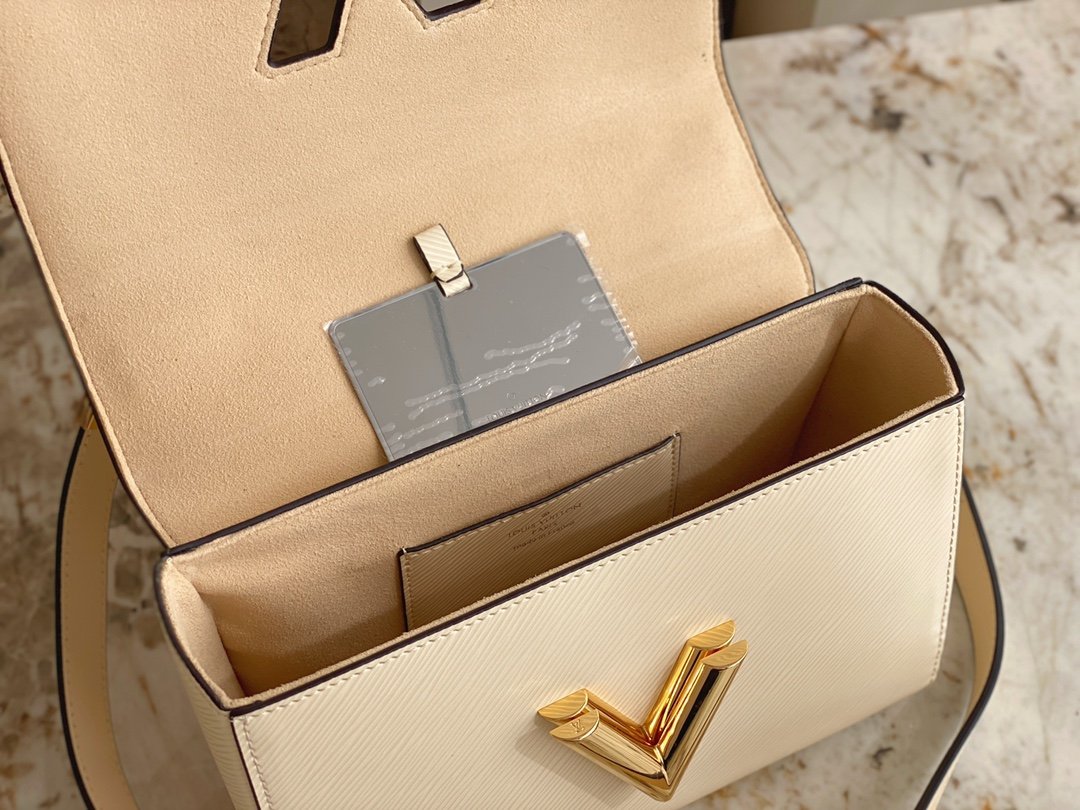 Louis Vuitton M21649 TWIST PM Epi Grained Leather Beige