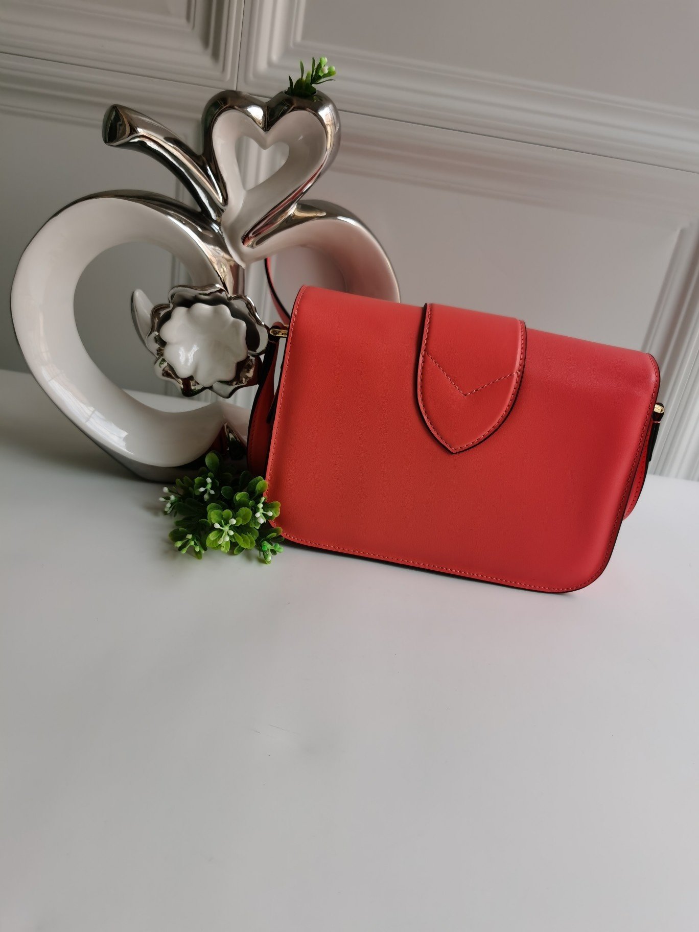 NEW Replica Louis Vuitton Pont 9 Handbag Smooth Leather Red