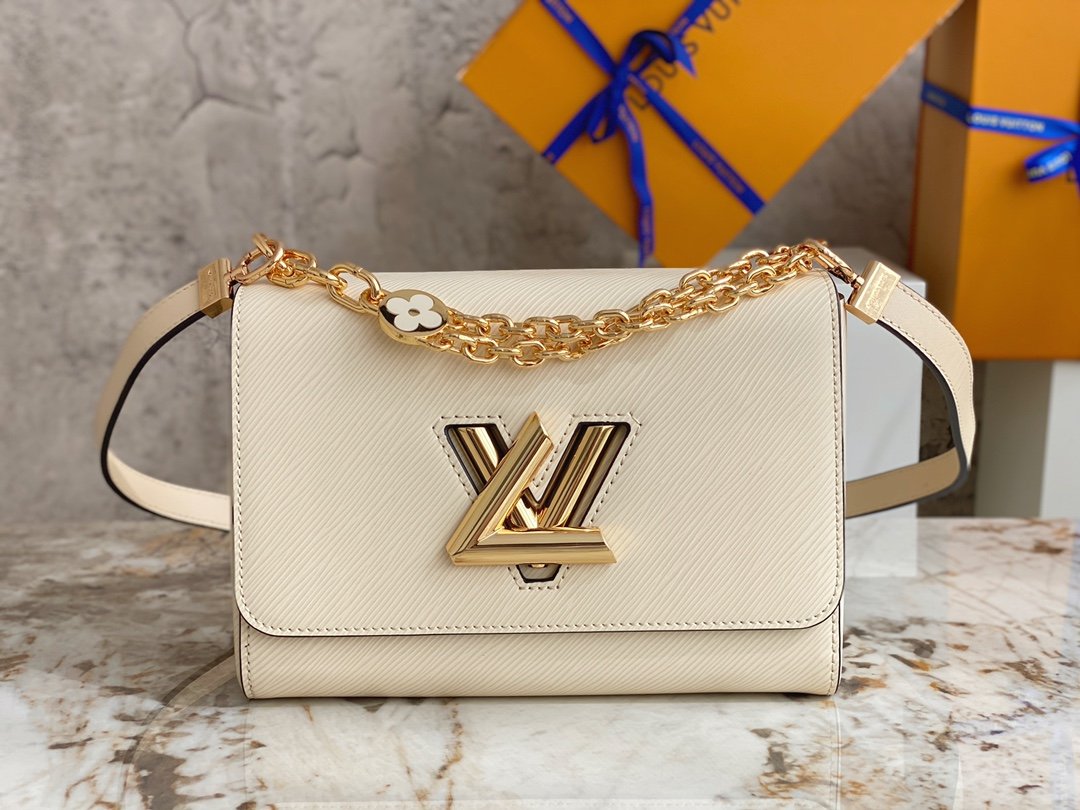 Louis Vuitton M21649 TWIST PM Epi Grained Leather Beige